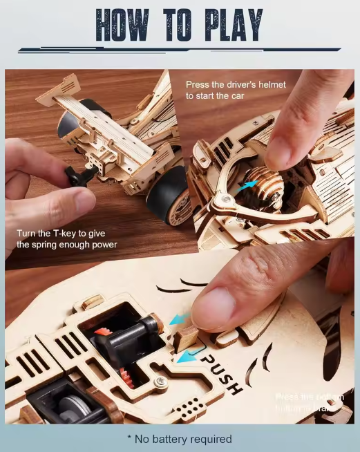 Robotime LK505 Racing Car - JOYTOY WORLD