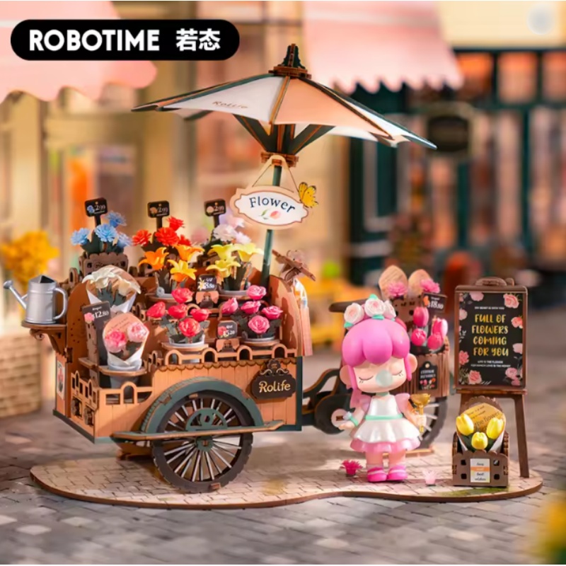 Robotime TGS03 Blossom Cart - JOYTOY WORLD