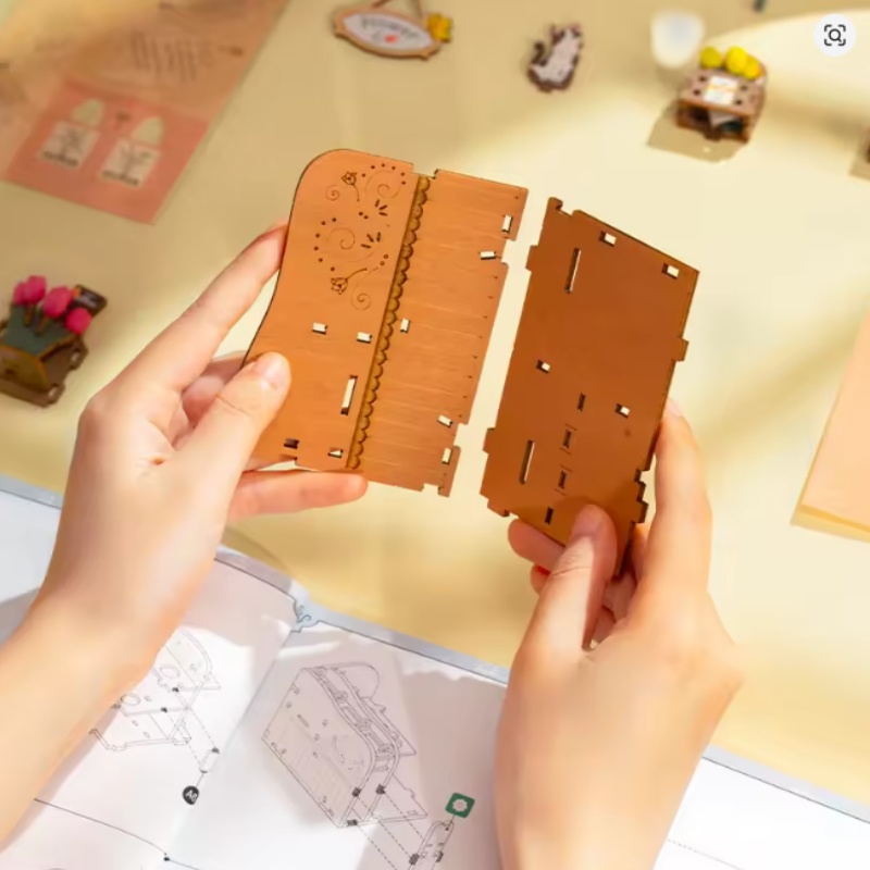 Robotime TGS03 Blossom Cart - JOYTOY WORLD