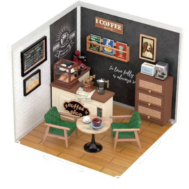 Robotime DW001B Cafe - JOYTOY WORLD