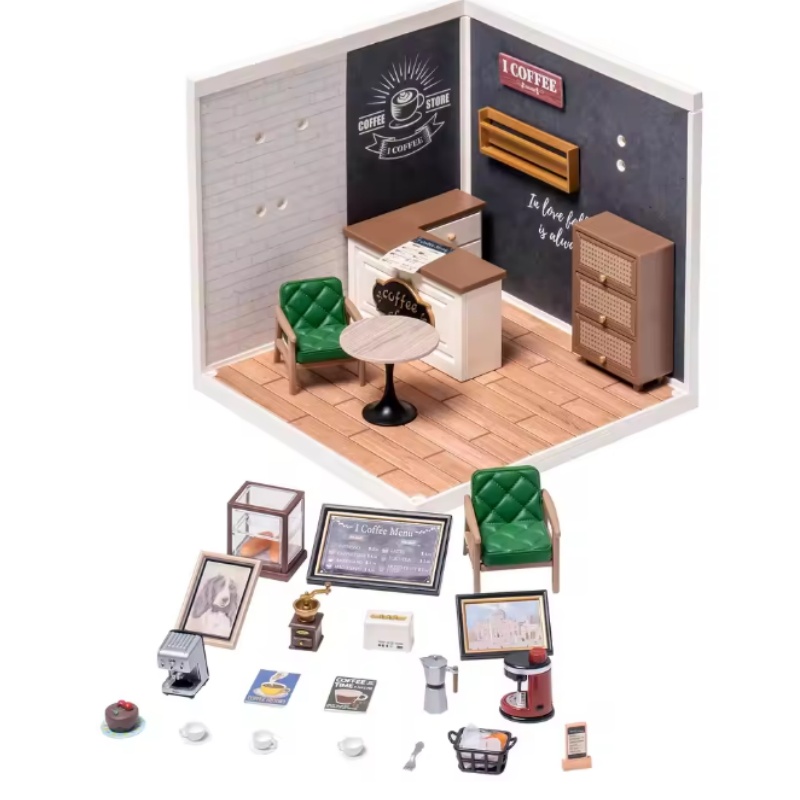 Robotime DW001B Cafe - JOYTOY WORLD