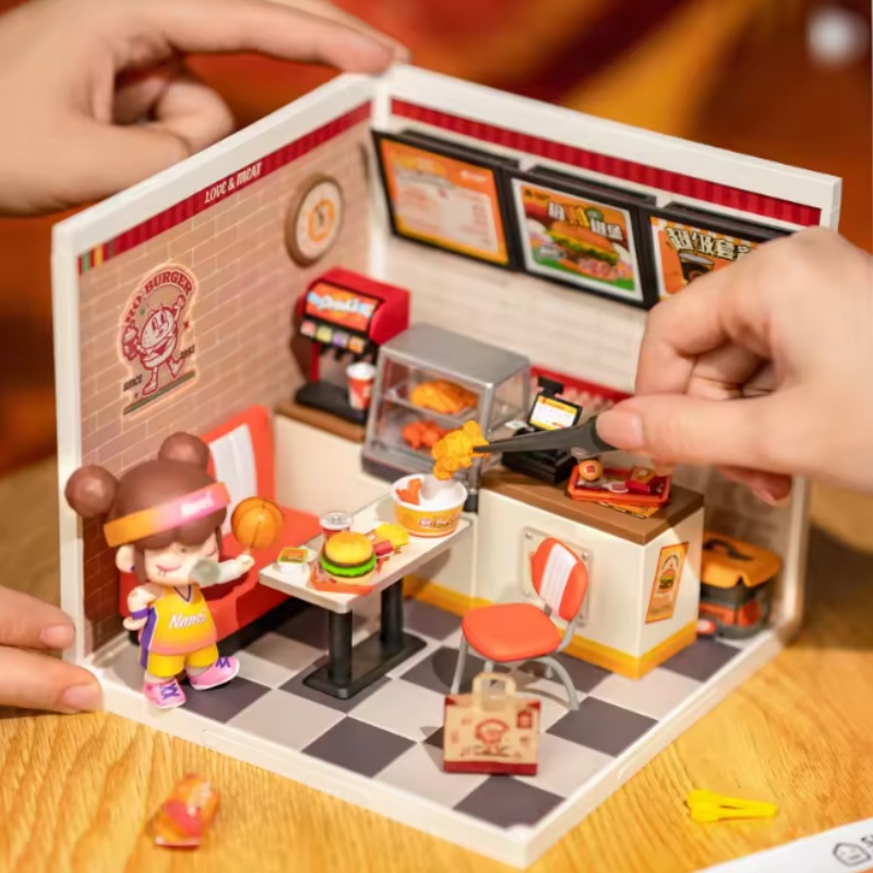 Robotime DW010-DW012 Yum Yum Burgers Sweet Sips Tea Leisurely Cheers Bar - JOYTOY WORLD