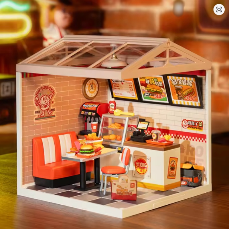 Robotime DW010-DW012 Yum Yum Burgers Sweet Sips Tea Leisurely Cheers Bar - JOYTOY WORLD