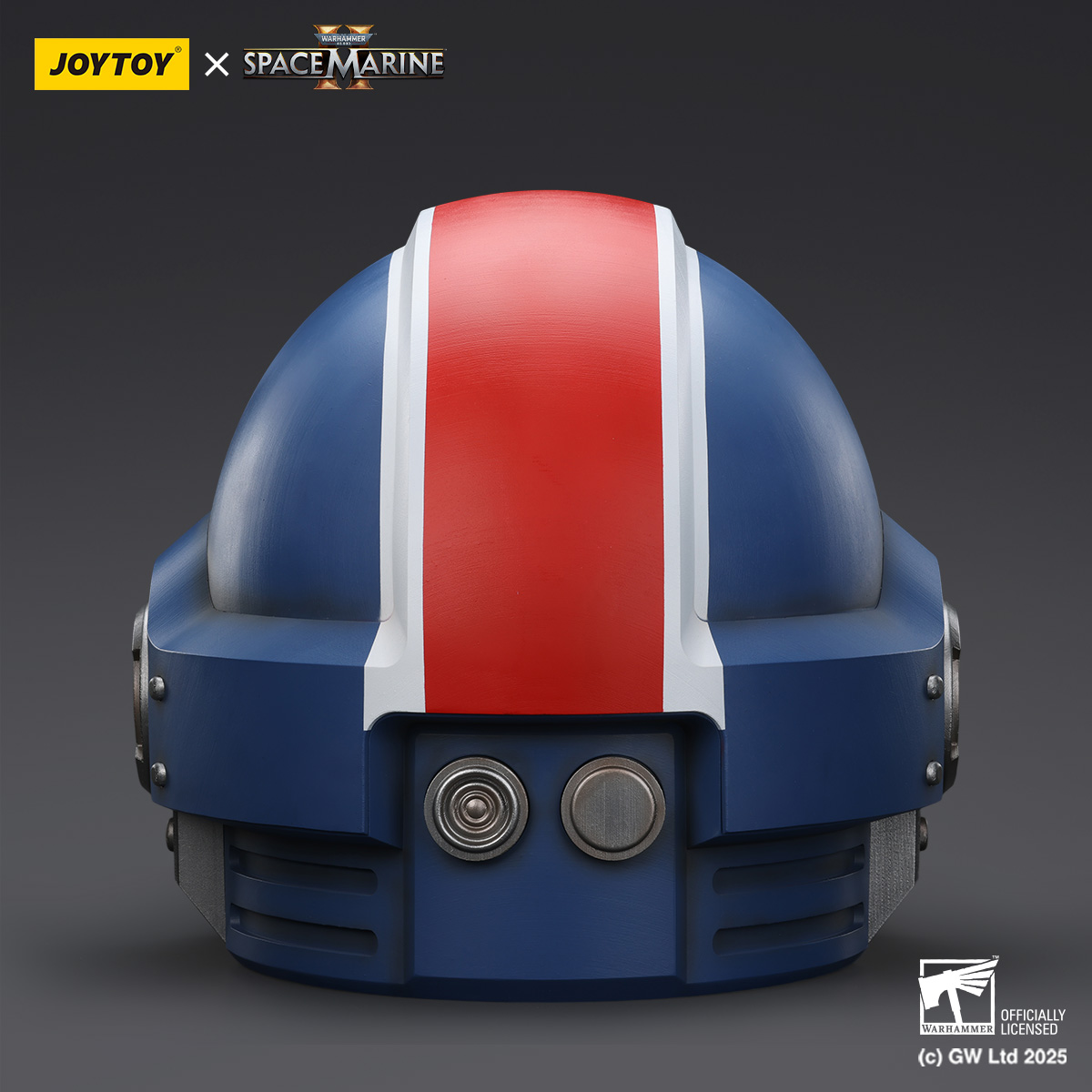 JOYTOY Warhammer 40k  Ultramarines Lieutenant Titus' MKX Helmet & Display Stand - JOYTOY WORLD