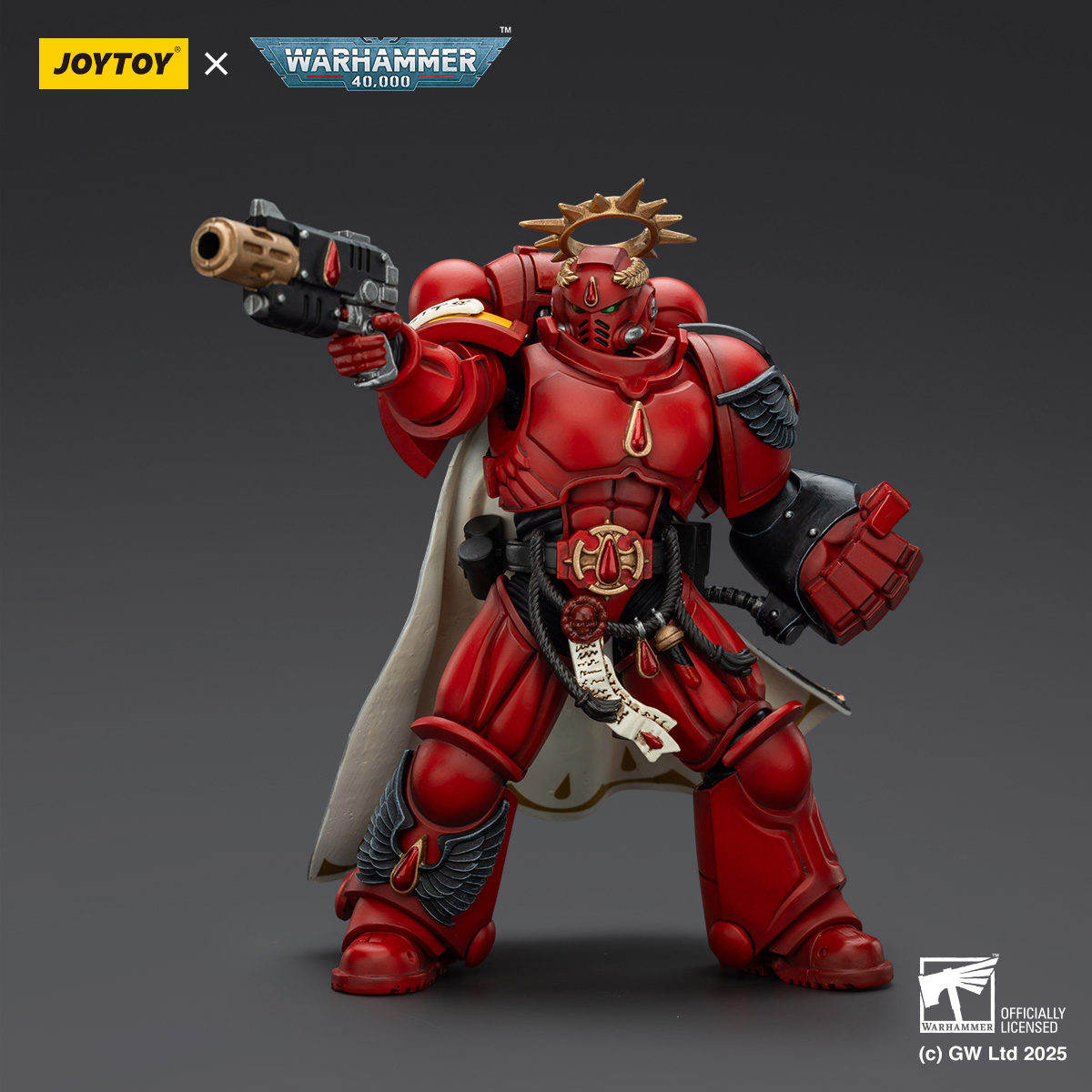 JOYTOY Warhammer 40k 1: 18 Blood Angels Captain and Sanguinary Priest - JOYTOY WORLD