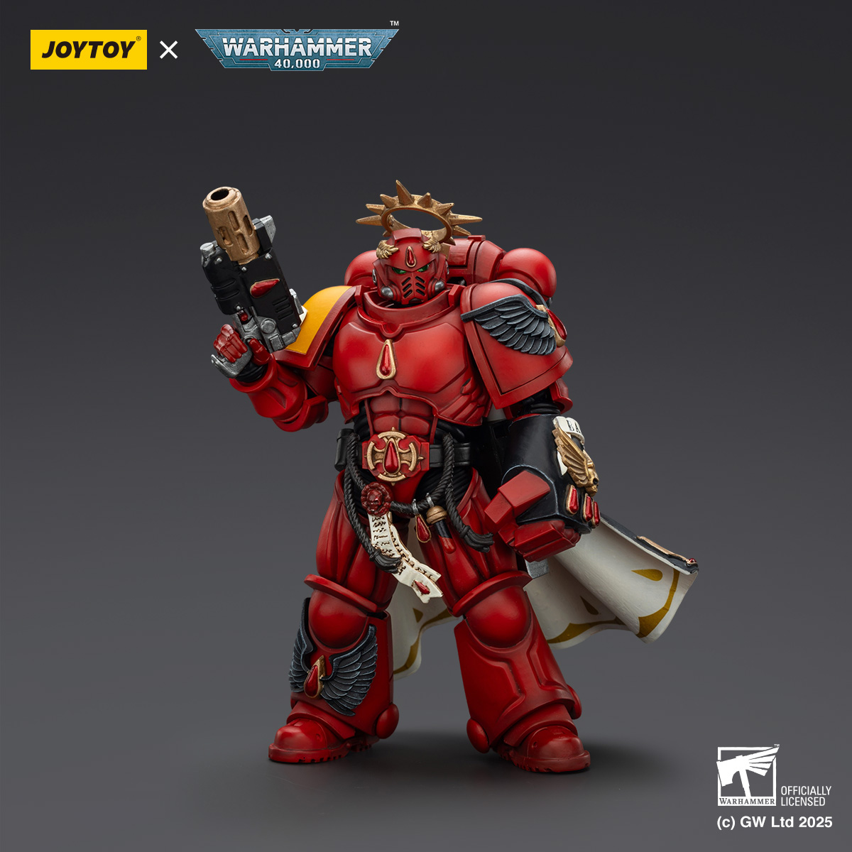 JOYTOY Warhammer 40k 1: 18 Blood Angels Captain and Sanguinary Priest - JOYTOY WORLD