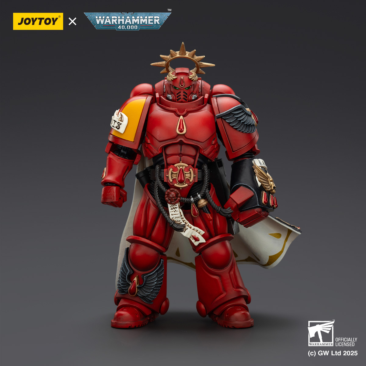 JOYTOY Warhammer 40k 1: 18 Blood Angels Captain and Sanguinary Priest - JOYTOY WORLD
