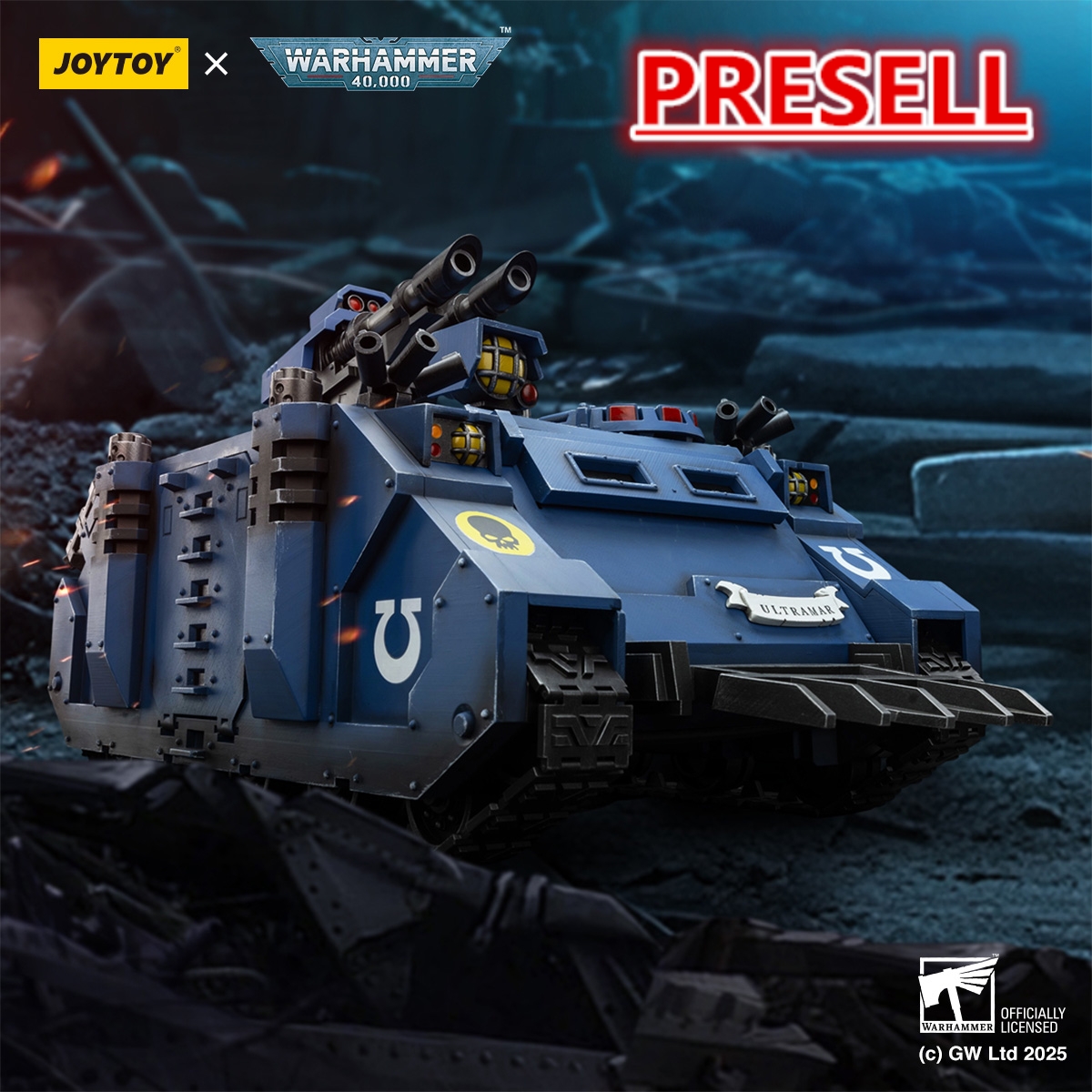 JOYTOY JT01802 Warhammer 40k 1: 18 Ultramarines Razorback with twin lascannon - JOYTOY WORLD