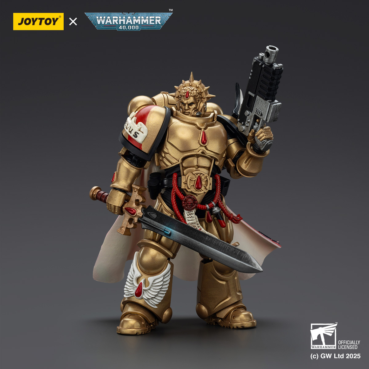 JOYTOY Warhammer 40k 1: 18 Blood Angels Captain and Sanguinary Priest - JOYTOY WORLD