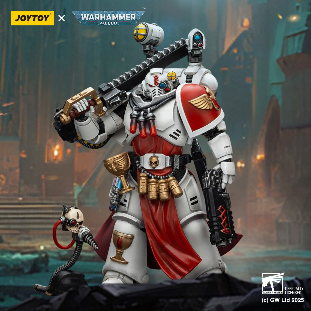 JOYTOY Warhammer 40k 1: 18 Blood Angels Captain and Sanguinary Priest - JOYTOY WORLD