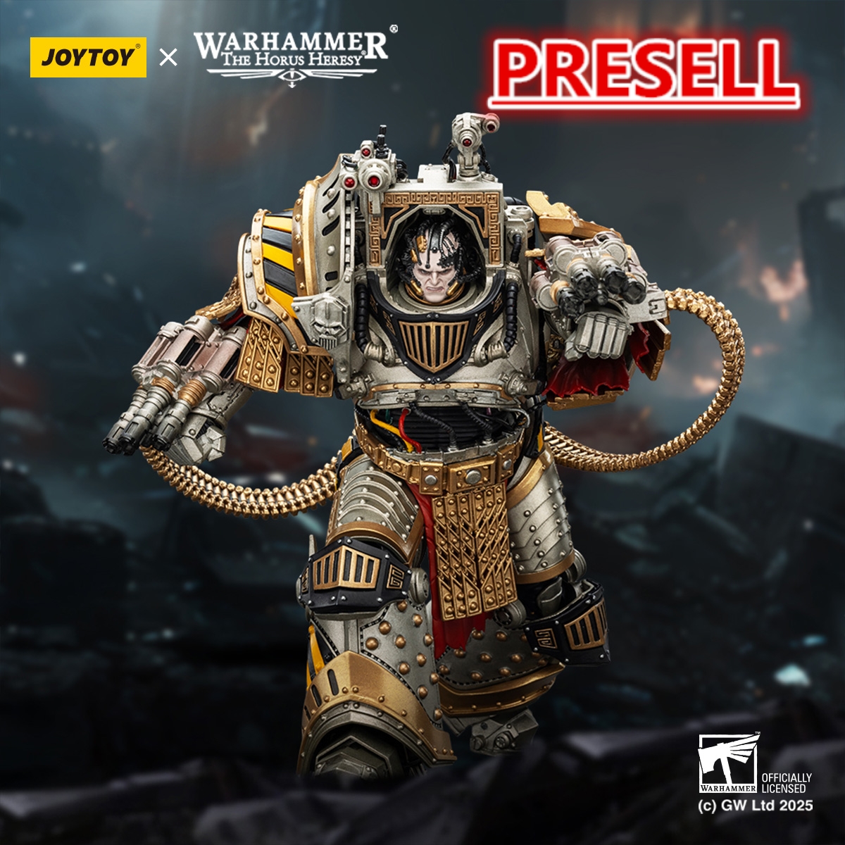 JOYTOY JT01819 Warhammer The Horus Heresy 1:18 Iron Warriors Perturabo Primarch of the lVth Legion - JOYTOY WORLD