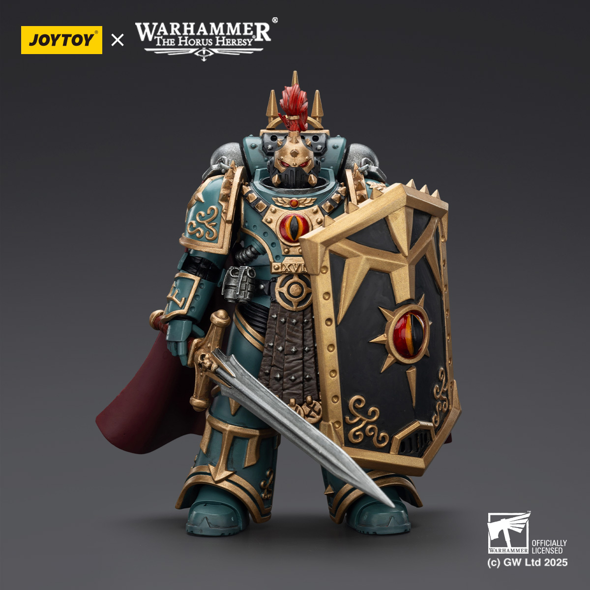 JOYTOY JT01833 Warhammer The Horus Heresy Little Horus Aximand Captain of the 5th Company - JOYTOY WORLD