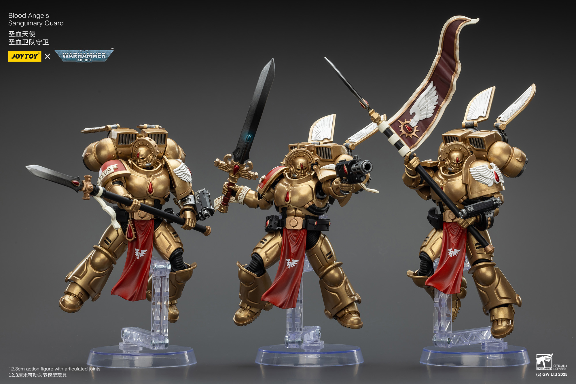 JOYTOY Warhammer 40k 1: 18 Blood Angels Sanguinary Guard - JOYTOY WORLD