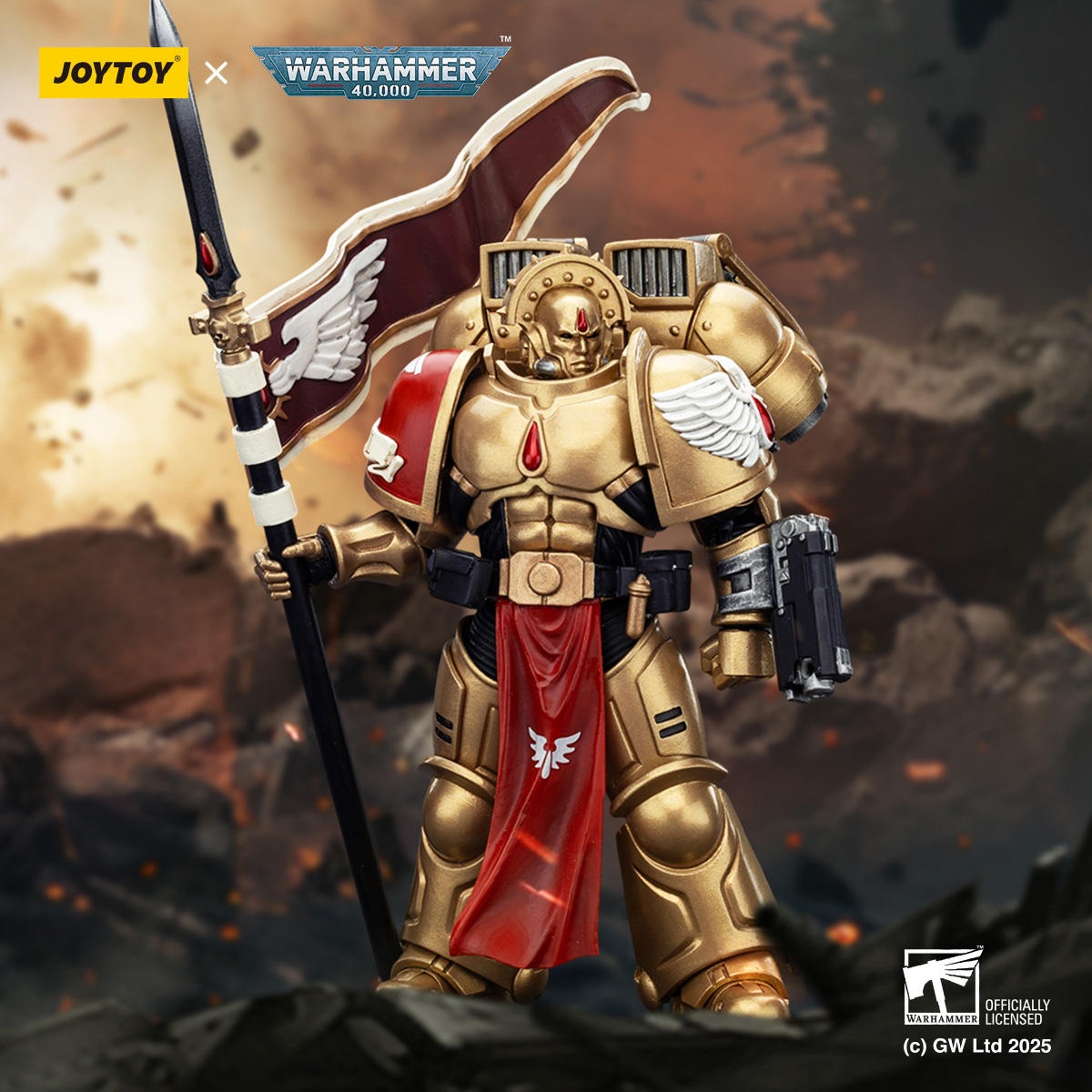 JOYTOY Warhammer 40k 1: 18 Blood Angels Sanguinary Guard - JOYTOY WORLD