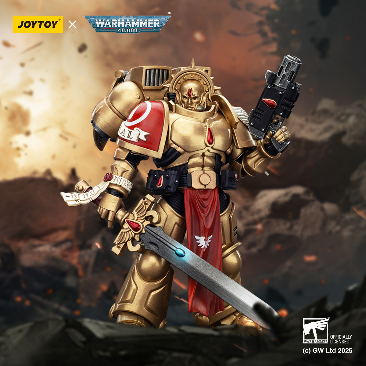 JOYTOY Warhammer 40k 1: 18 Blood Angels Sanguinary Guard - JOYTOY WORLD