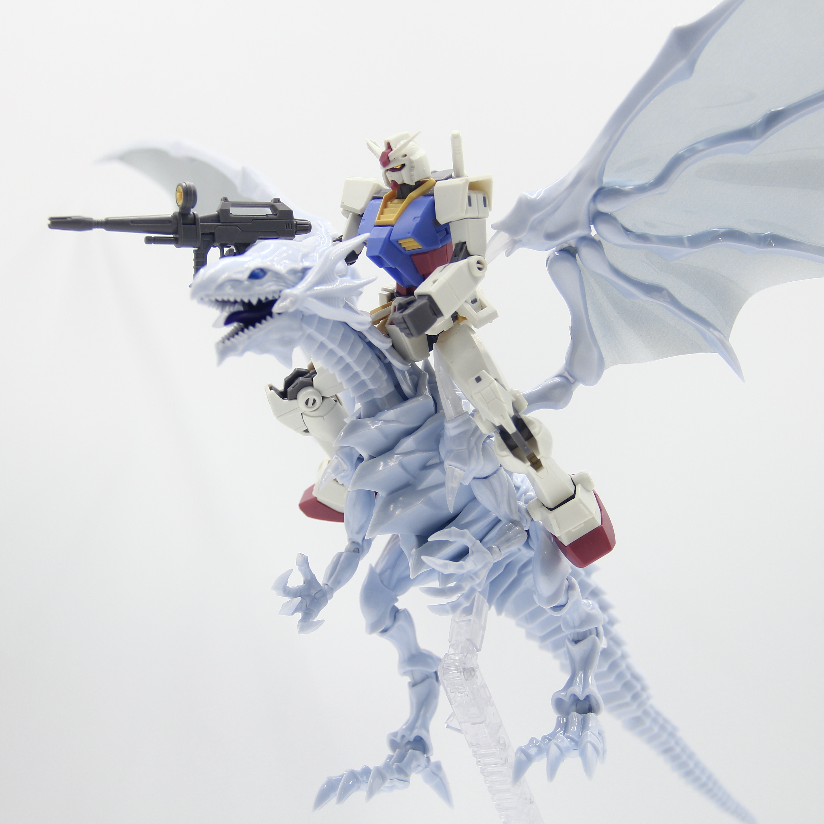 Haima Industry YG-001 White Dragon No.1 Figure-rise FRS Amplified Blue-Eyes White Dragon - JOYTOY WORLD