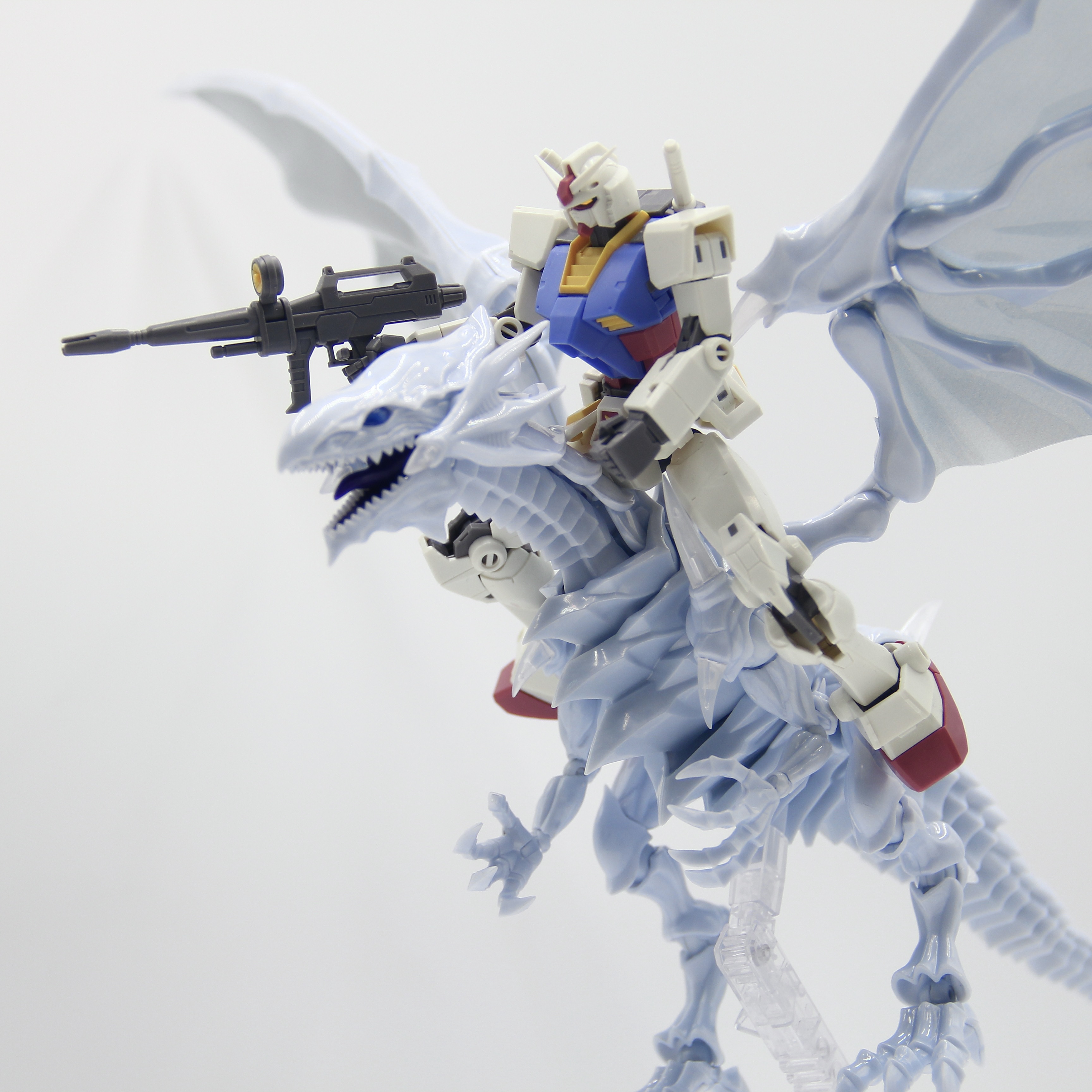 Haima Industry YG-001 White Dragon No.1 Figure-rise FRS Amplified Blue-Eyes White Dragon - JOYTOY WORLD