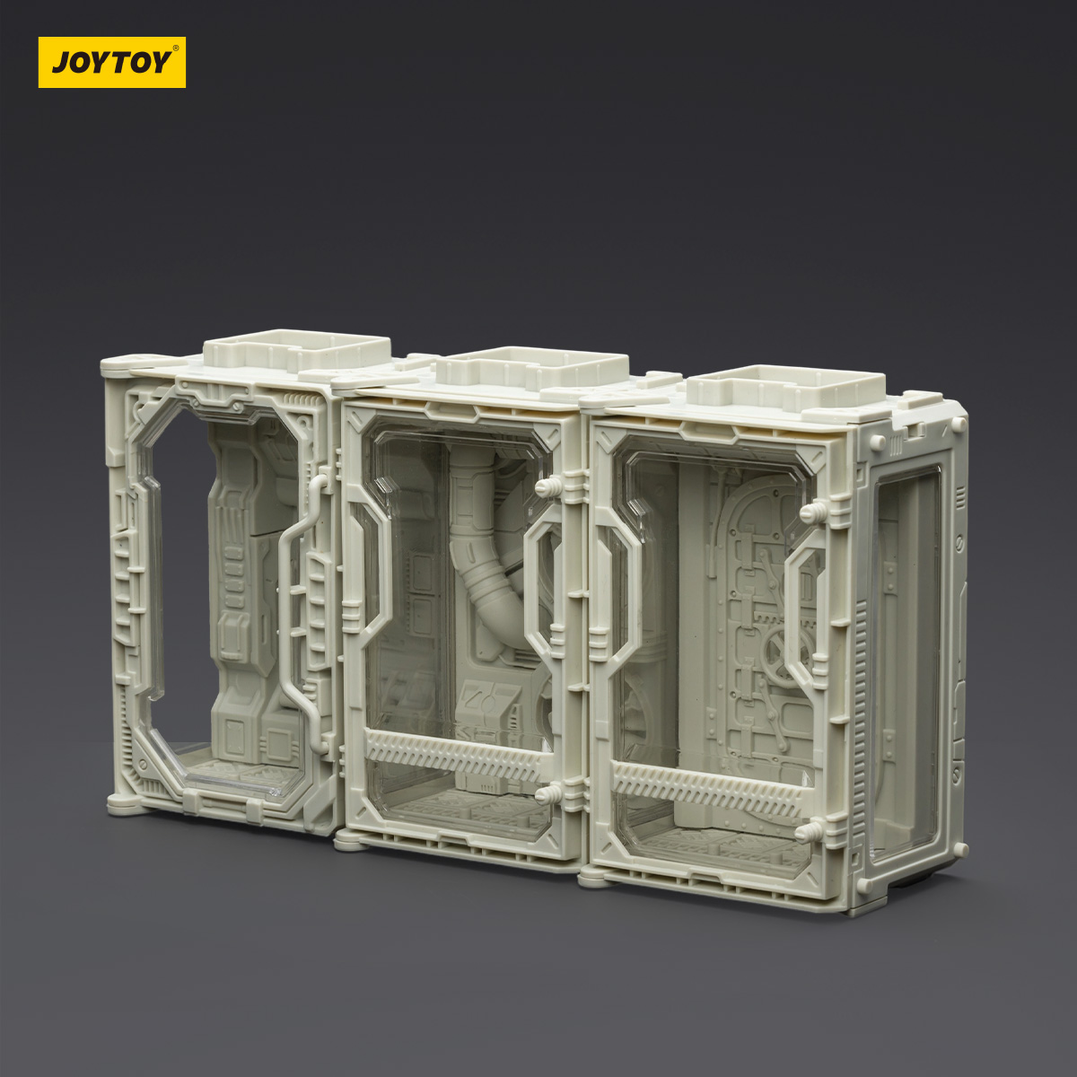 JOYTOY Individual Soldier Hangar Display Case - Armor White - JOYTOY WORLD