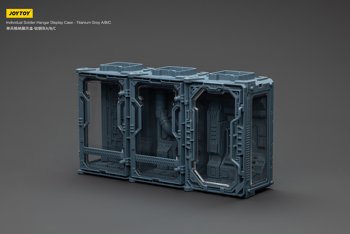 JOYTOY Individual Soldier Hangar Display Case - Titanium Grey - JOYTOY WORLD
