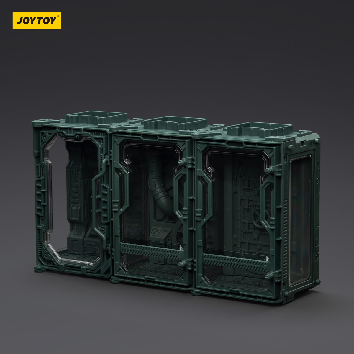 JOYTOY Individual Soldier Hangar Display Case - Starhunt Green - JOYTOY WORLD