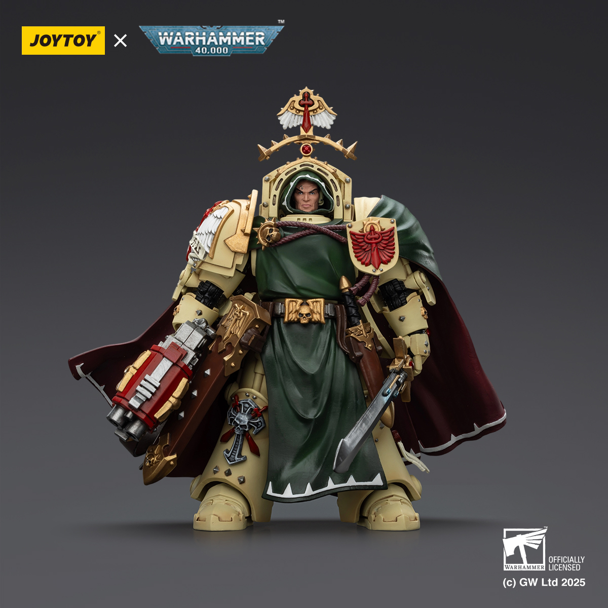 JOYTOY JT02304 1:18 Dark Angels Belial Grand Master of The Deathwing With the Sword of Silence and Storm Bolter - JOYTOY WORLD