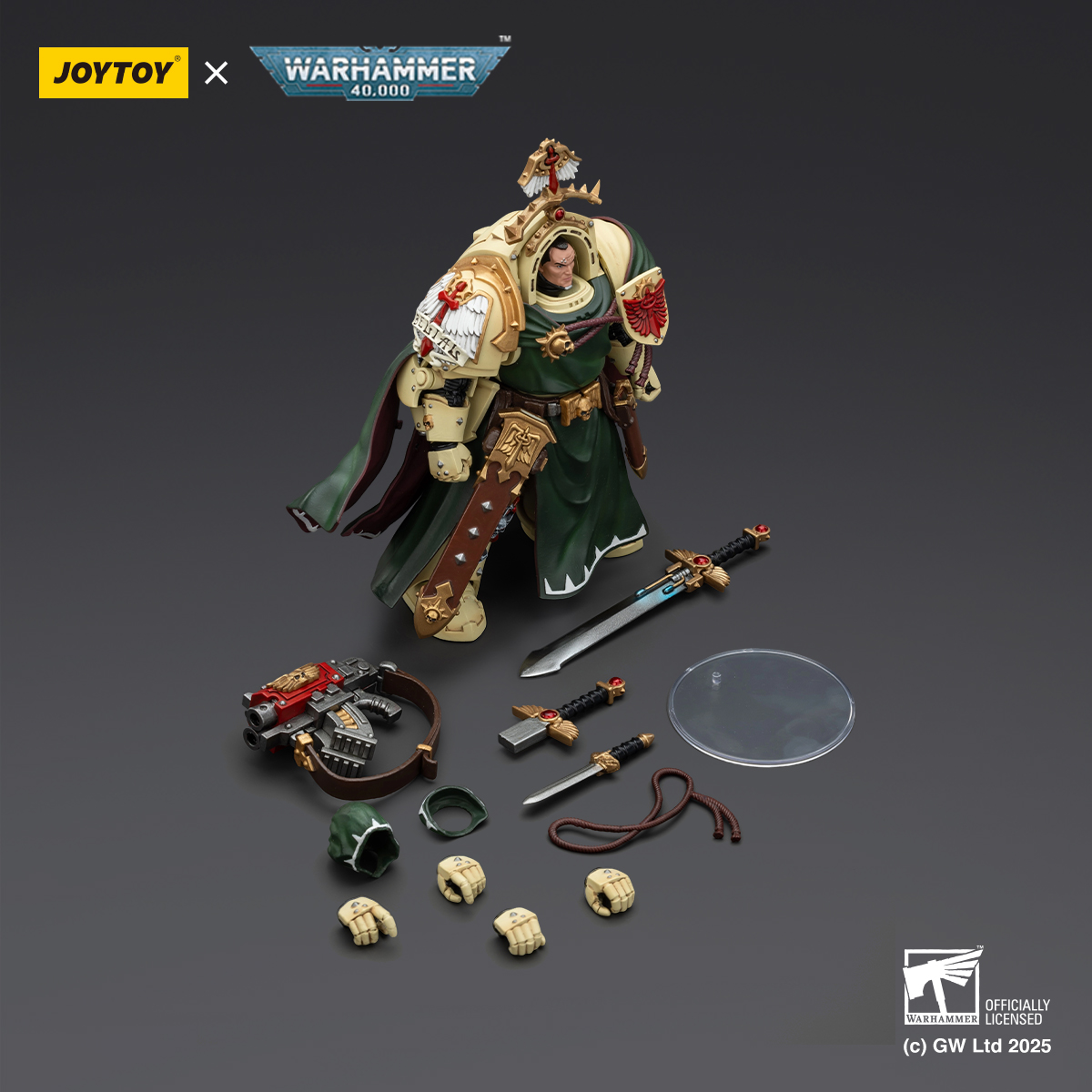 JOYTOY JT02304 1:18 Dark Angels Belial Grand Master of The Deathwing With the Sword of Silence and Storm Bolter - JOYTOY WORLD