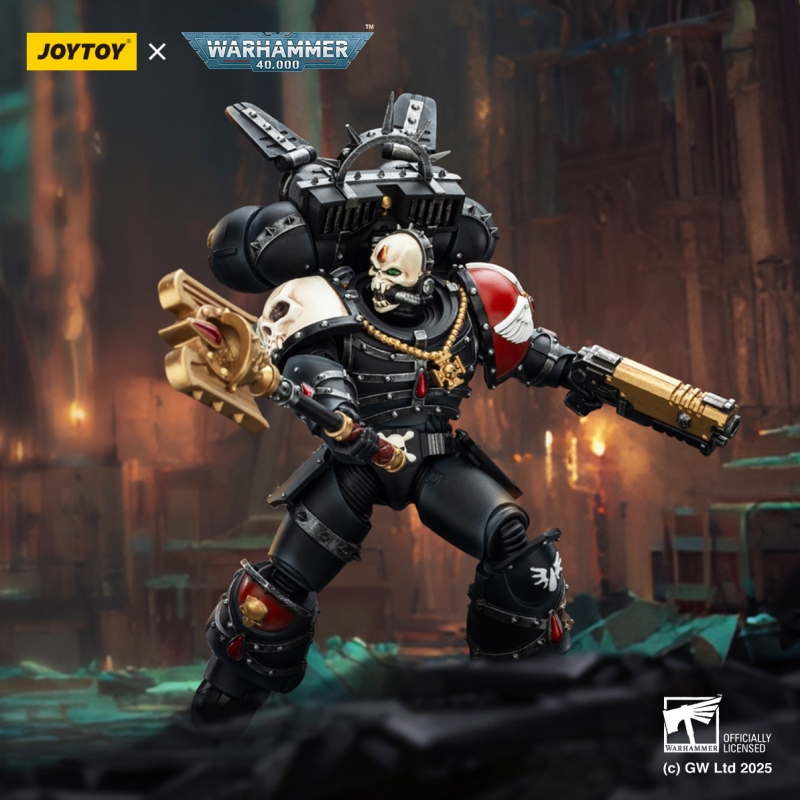 JOYTOY JT02311 Warhammer 40k 1:18 Blood Angels Lemartes With Jump Pack,Blood Crozius and Absolver Bolt Pistol - JOYTOY WORLD