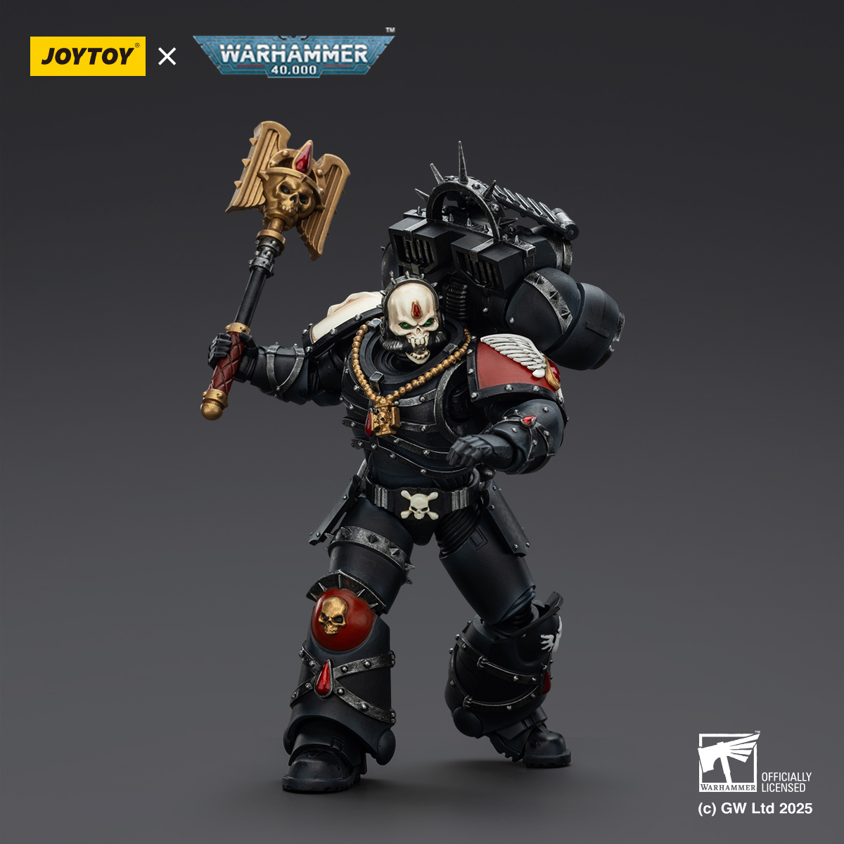JOYTOY JT02311 Warhammer 40k 1:18 Blood Angels Lemartes With Jump Pack,Blood Crozius and Absolver Bolt Pistol - JOYTOY WORLD