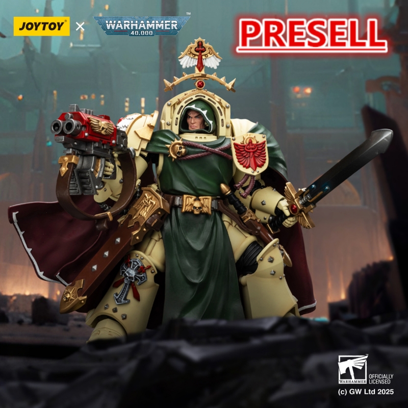 JOYTOY JT02304 1:18 Dark Angels Belial Grand Master of The Deathwing With the Sword of Silence and Storm Bolter - JOYTOY WORLD