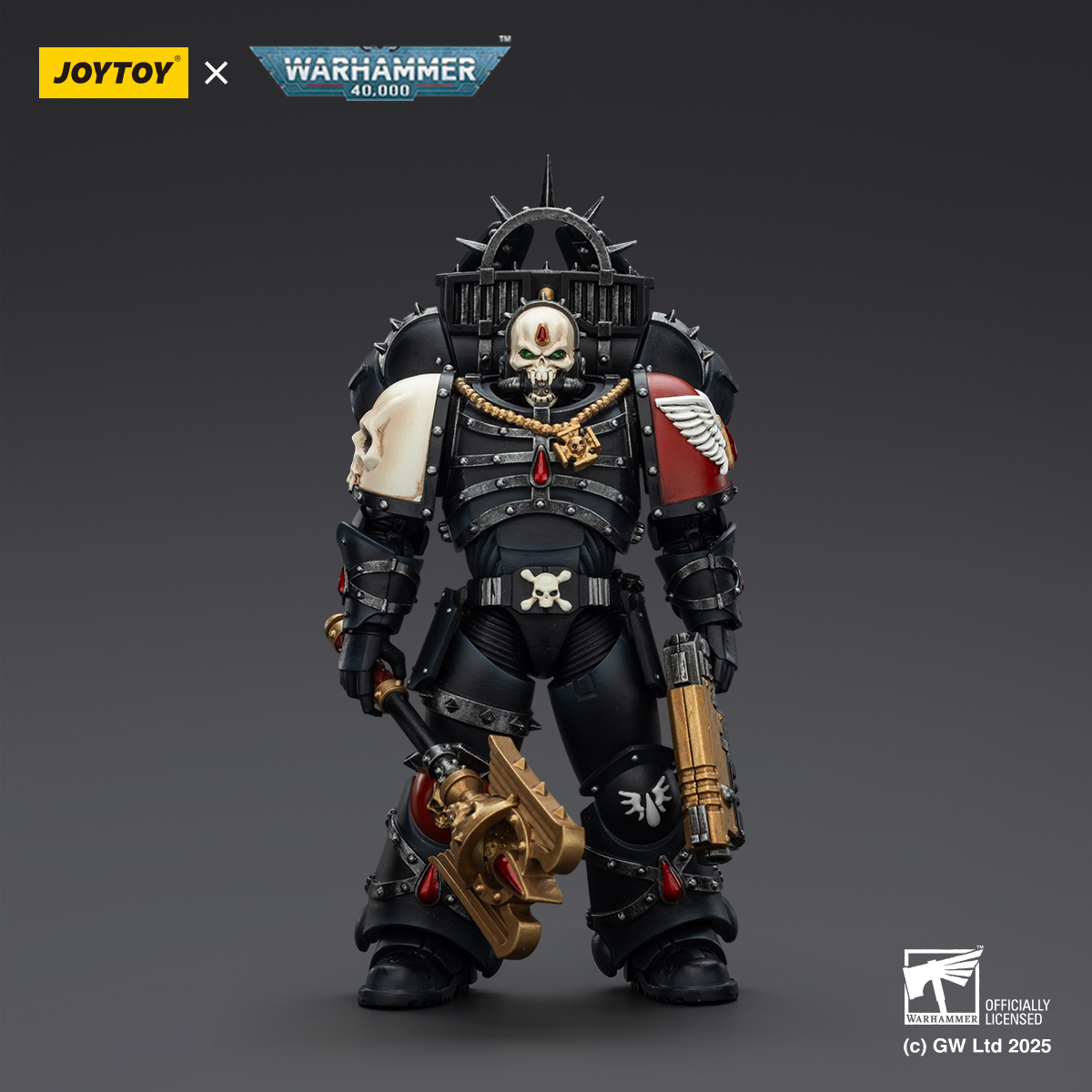 JOYTOY JT02311 Warhammer 40k 1:18 Blood Angels Lemartes With Jump Pack,Blood Crozius and Absolver Bolt Pistol - JOYTOY WORLD