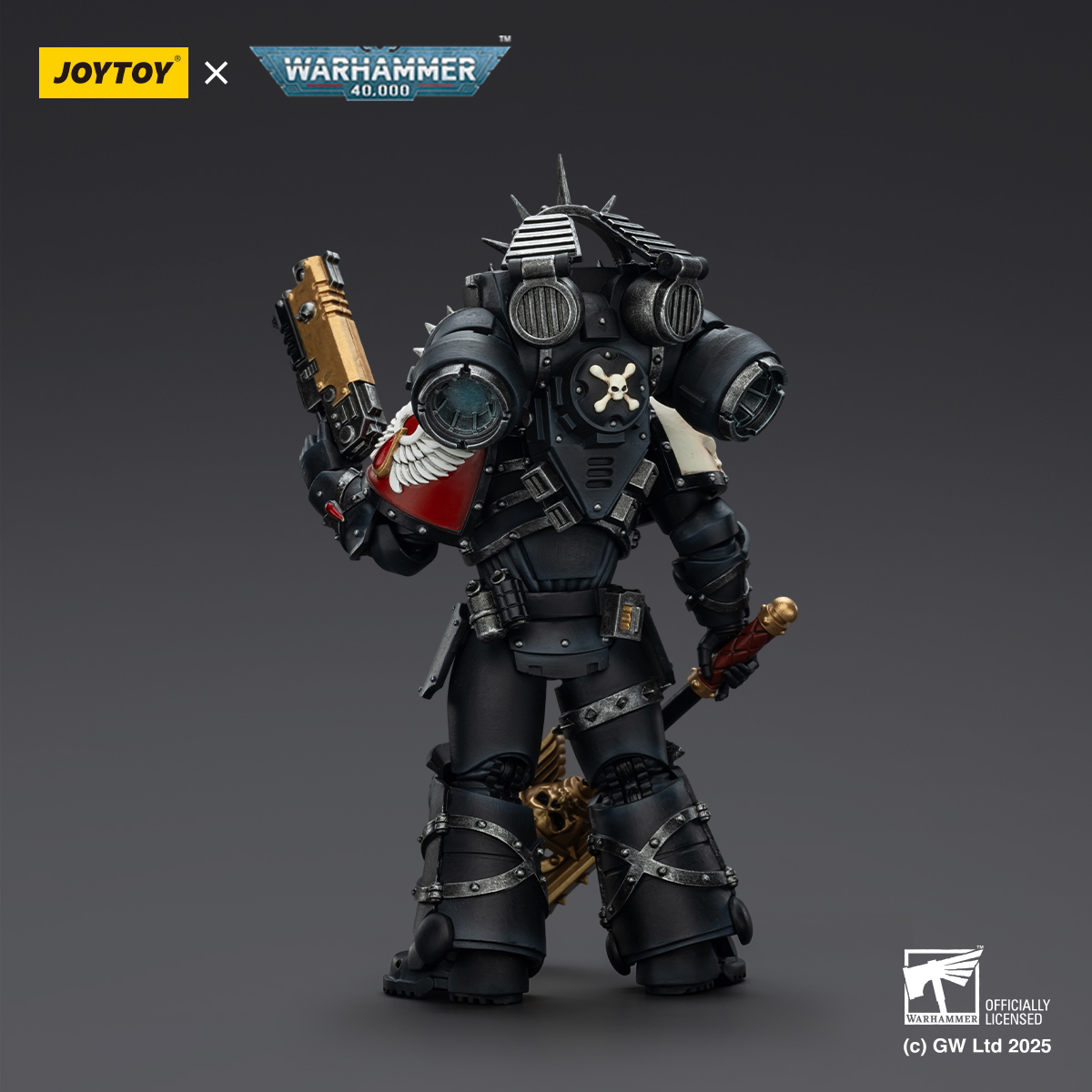 JOYTOY JT02311 Warhammer 40k 1:18 Blood Angels Lemartes With Jump Pack,Blood Crozius and Absolver Bolt Pistol - JOYTOY WORLD