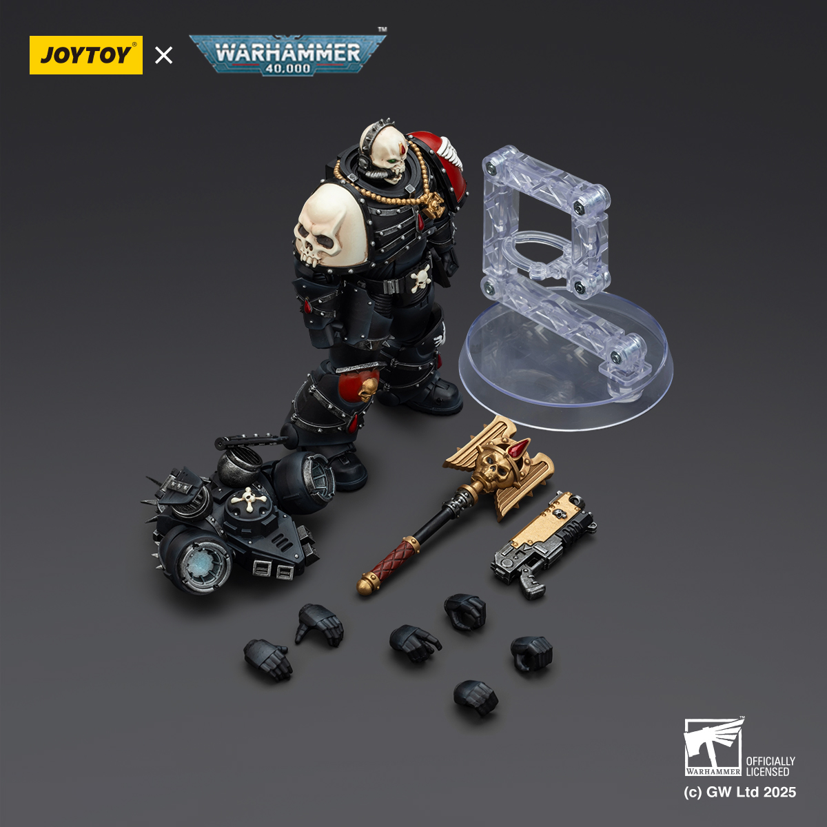 JOYTOY JT02311 Warhammer 40k 1:18 Blood Angels Lemartes With Jump Pack,Blood Crozius and Absolver Bolt Pistol - JOYTOY WORLD