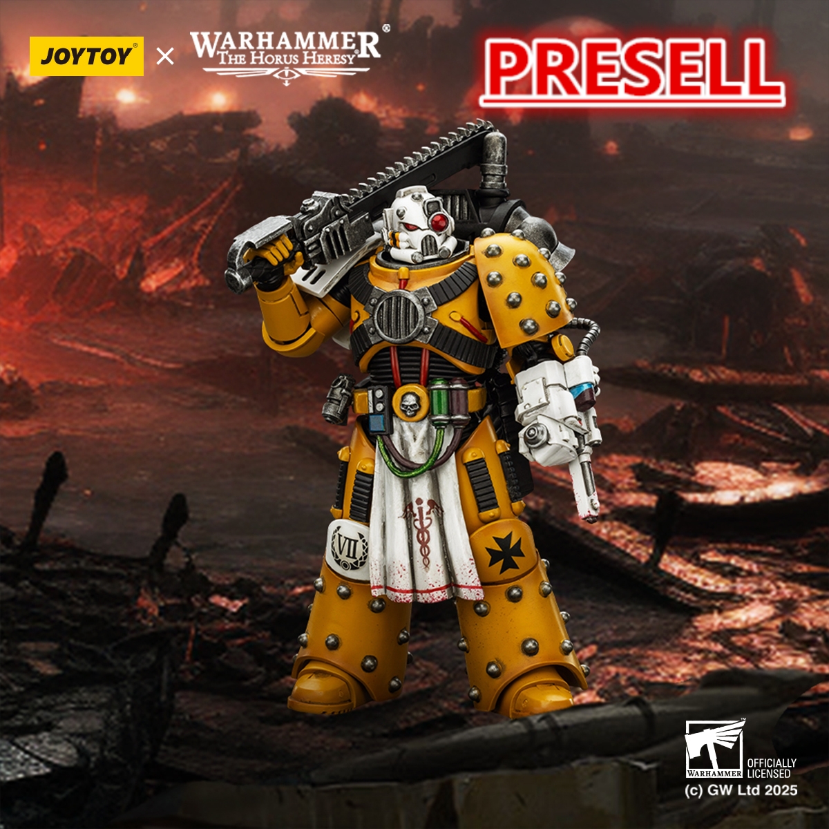 JOYTOY JT02472 Warhammer The Horus Heresy 1: 18 Imperial Fists Legion Apothecary - JOYTOY WORLD