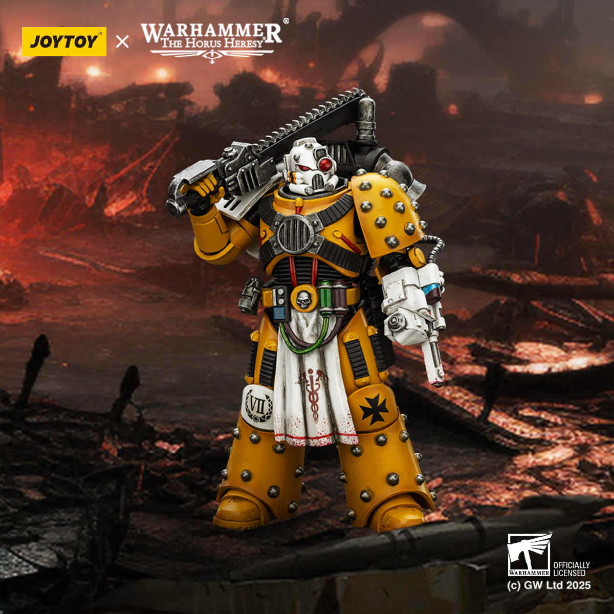 JOYTOY JT02472 Warhammer The Horus Heresy 1: 18 Imperial Fists Legion Apothecary - JOYTOY WORLD