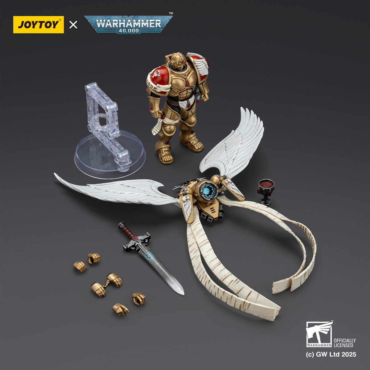JOYTOY JT02519 Warhammer 40k 1: 18 Blood Angels The Sanguinor with Encarmine Broadsword - JOYTOY WORLD