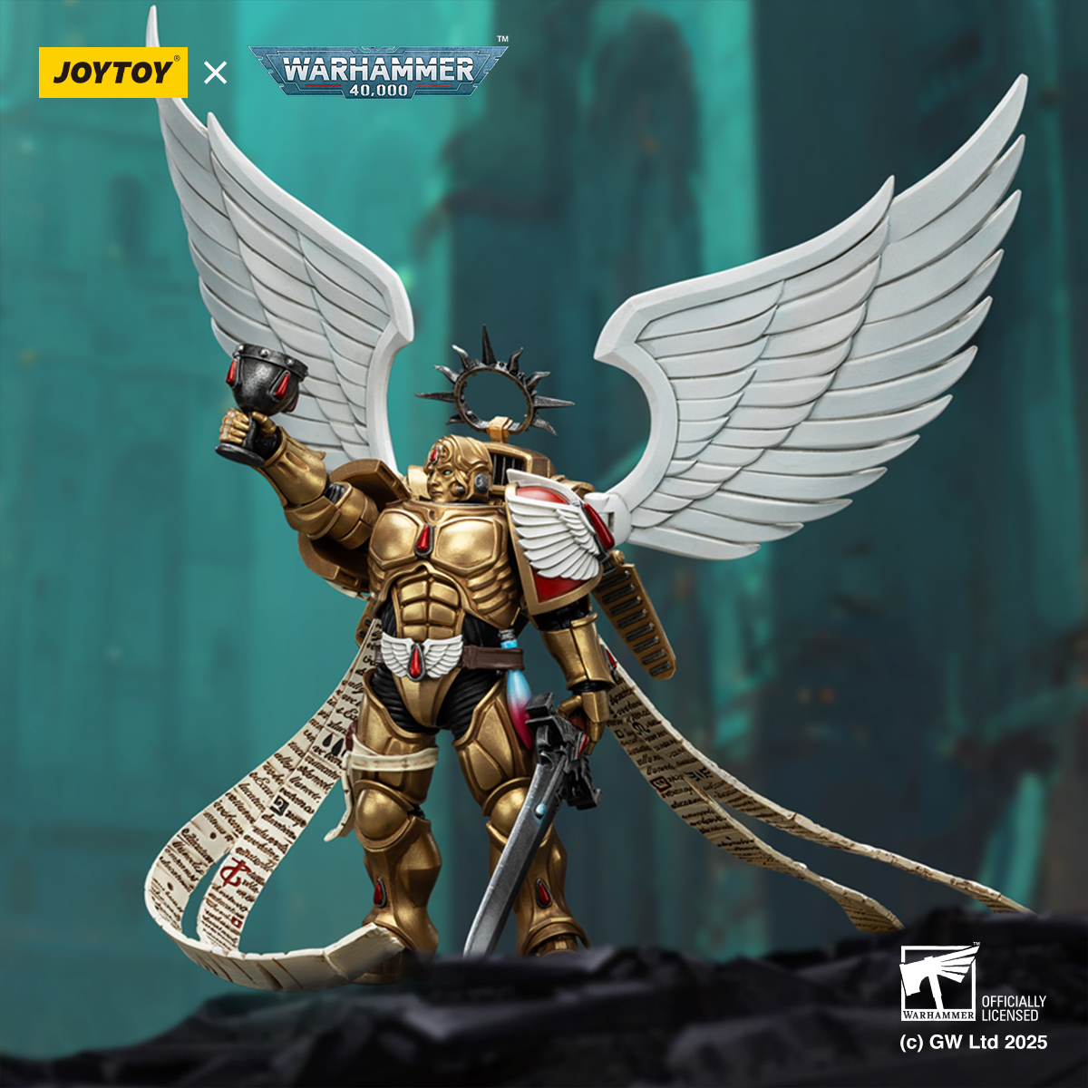 JOYTOY JT02519 Warhammer 40k 1: 18 Blood Angels The Sanguinor with Encarmine Broadsword - JOYTOY WORLD