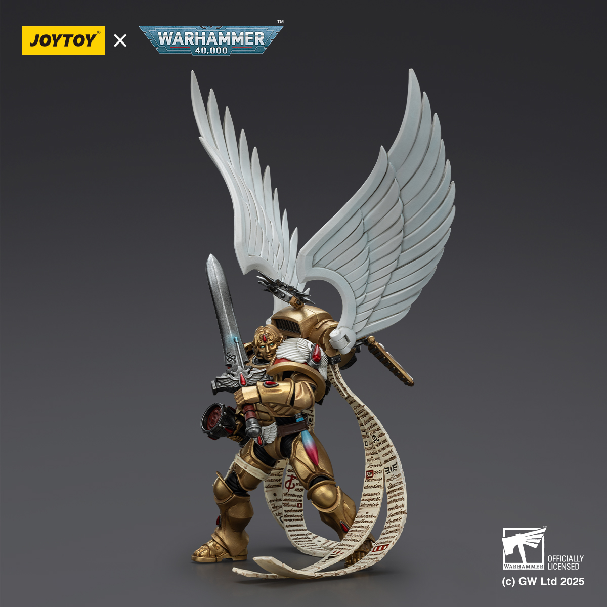 JOYTOY JT02519 Warhammer 40k 1: 18 Blood Angels The Sanguinor with Encarmine Broadsword - JOYTOY WORLD