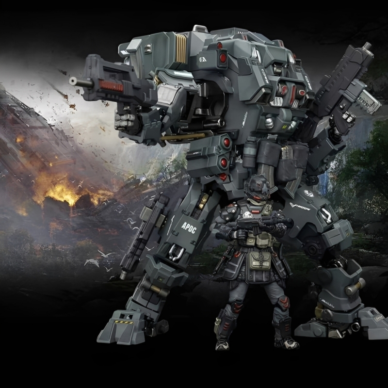 JOYTOY Dark Source 1: 25 Shadow MirageMulti-Dimensional Maneuver Battle Mech +UNSC Breacher - JOYTOY WORLD
