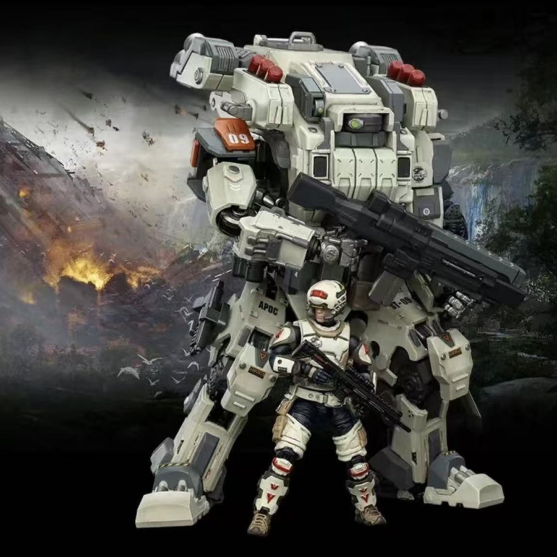 JOYTOY  Dark Source 1: 25 APOC Series Bedrock Albus Standard Combat Type Mech +UNSC Medic Levi - JOYTOY WORLD