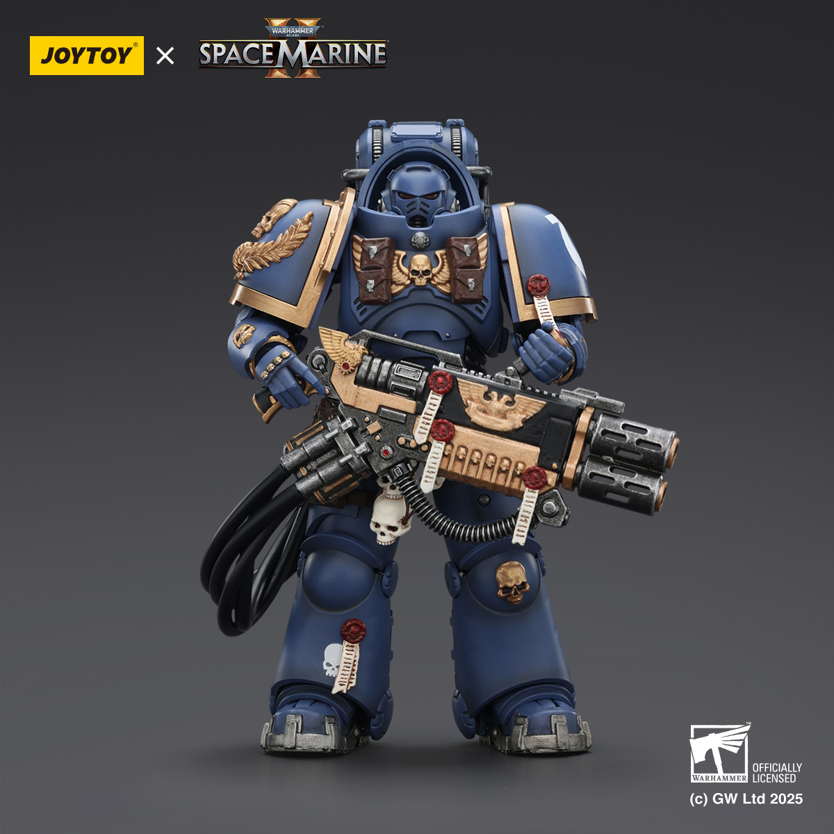 JOYTOY Warhammer 40k Space Marine 2 1: 18 Ultramarines Heavy Armor - JOYTOY WORLD