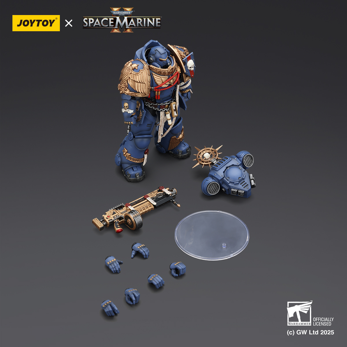 JOYTOY Warhammer 40k Space Marine 2 1: 18 Ultramarines Heavy Armor - JOYTOY WORLD