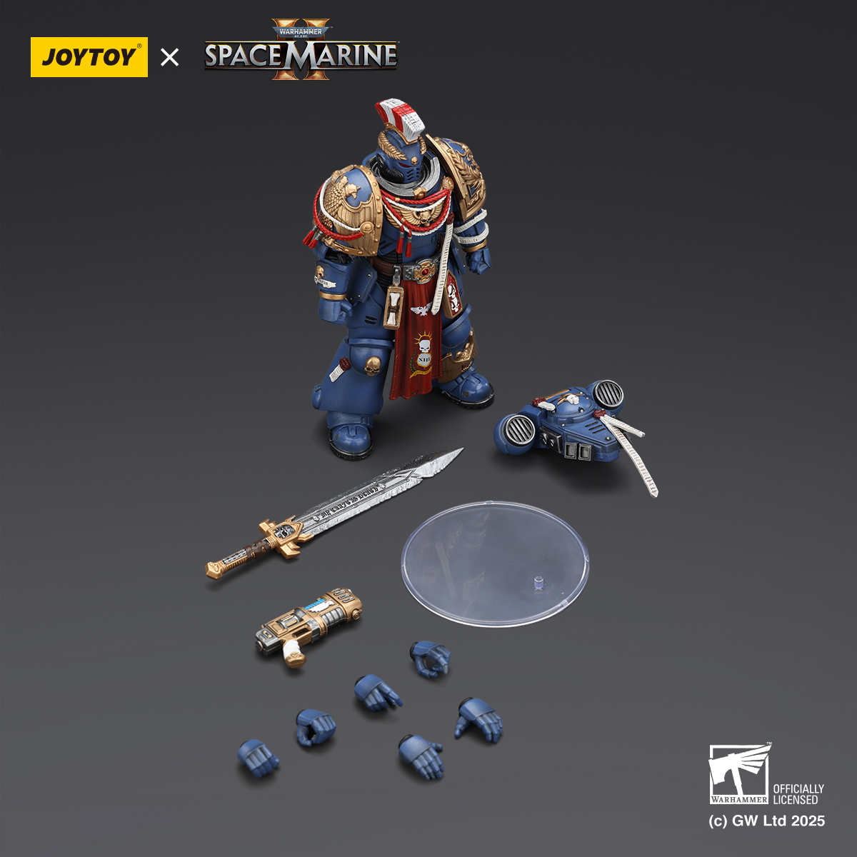 JOYTOY Warhammer 40k Space Marine 2 1: 18 Ultramarines Heavy Armor - JOYTOY WORLD