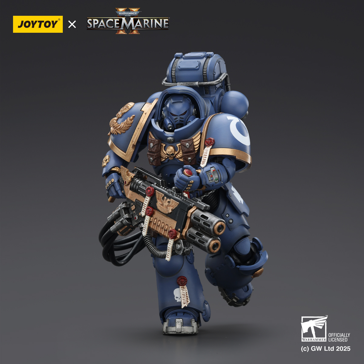 JOYTOY Warhammer 40k Space Marine 2 1: 18 Ultramarines Heavy Armor - JOYTOY WORLD