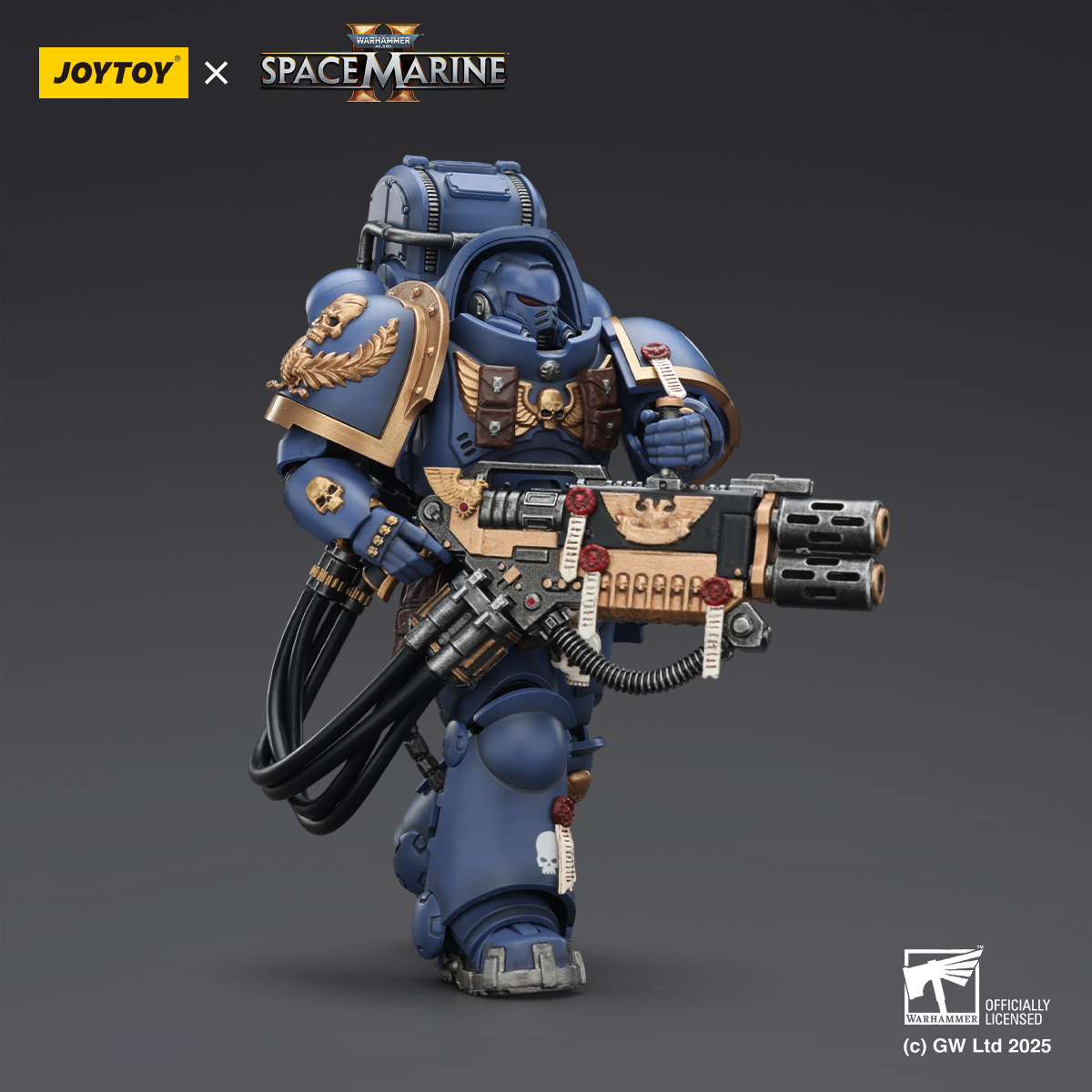 JOYTOY Warhammer 40k Space Marine 2 1: 18 Ultramarines Heavy Armor - JOYTOY WORLD