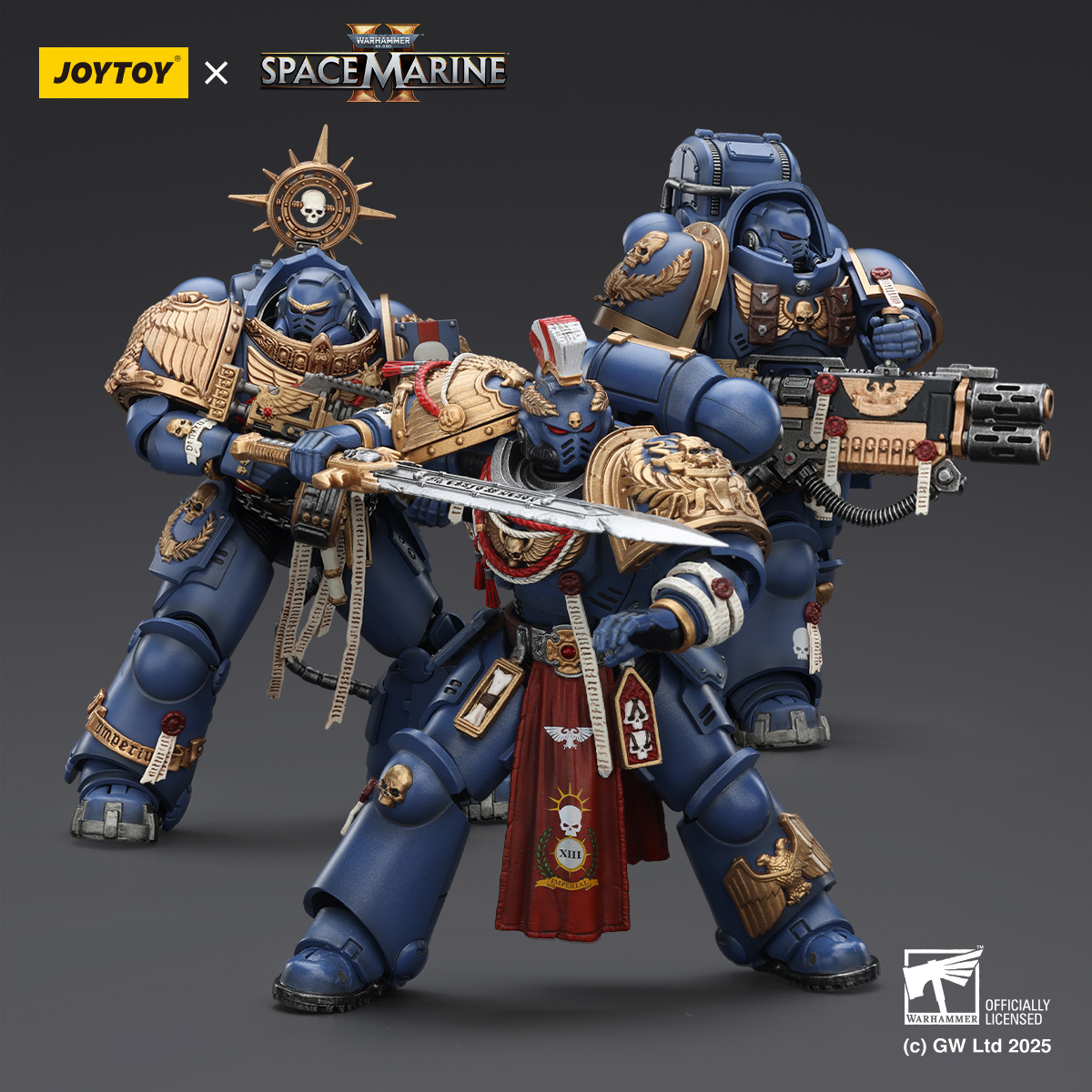 JOYTOY Warhammer 40k Space Marine 2 1: 18 Ultramarines Heavy Armor - JOYTOY WORLD