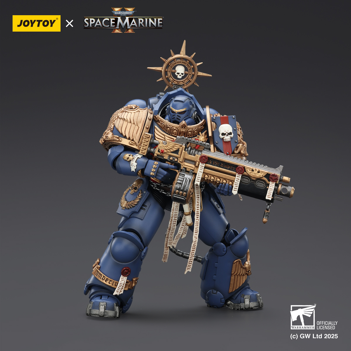 JOYTOY Warhammer 40k Space Marine 2 1: 18 Ultramarines Heavy Armor - JOYTOY WORLD