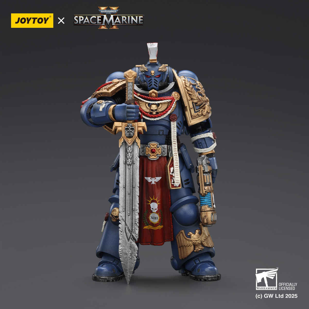 JOYTOY Warhammer 40k Space Marine 2 1: 18 Ultramarines Heavy Armor - JOYTOY WORLD