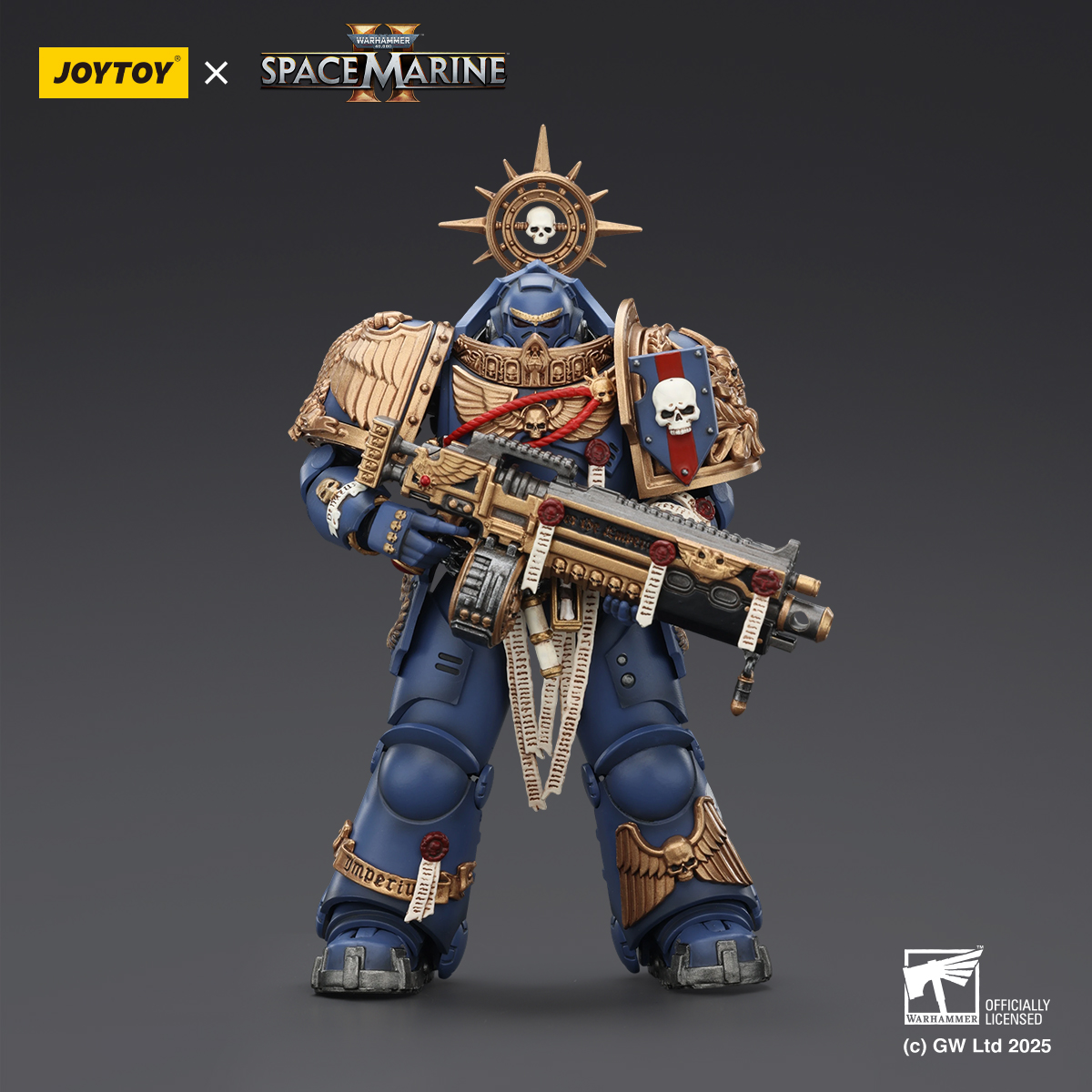 JOYTOY Warhammer 40k Space Marine 2 1: 18 Ultramarines Heavy Armor - JOYTOY WORLD