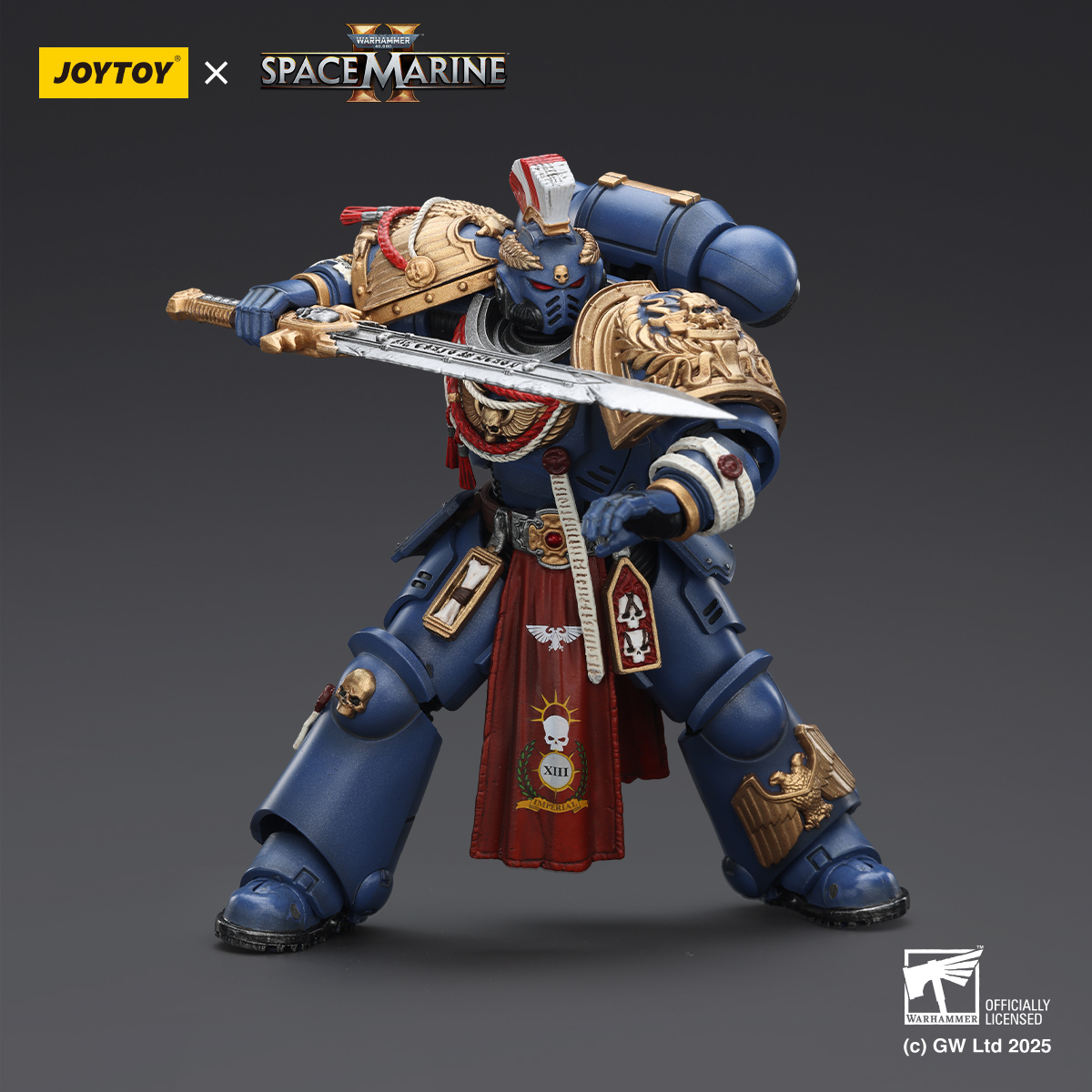 JOYTOY Warhammer 40k Space Marine 2 1: 18 Ultramarines Heavy Armor - JOYTOY WORLD