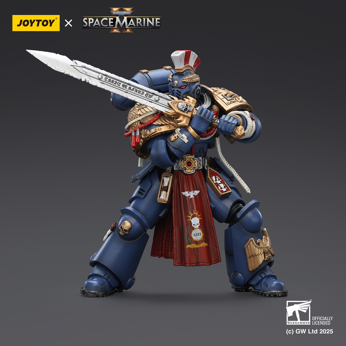 JOYTOY Warhammer 40k Space Marine 2 1: 18 Ultramarines Heavy Armor - JOYTOY WORLD